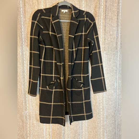 Maurice’s Plaid Blazer Cardigan in with Pockets. Excellent Condition. Size S - Picture 2 of 15